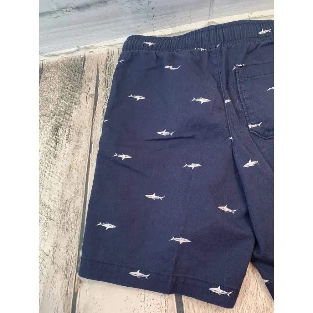 OLD NAVY Boy’s Navy Shark Bermuda Shorts / Size: Small 6-7